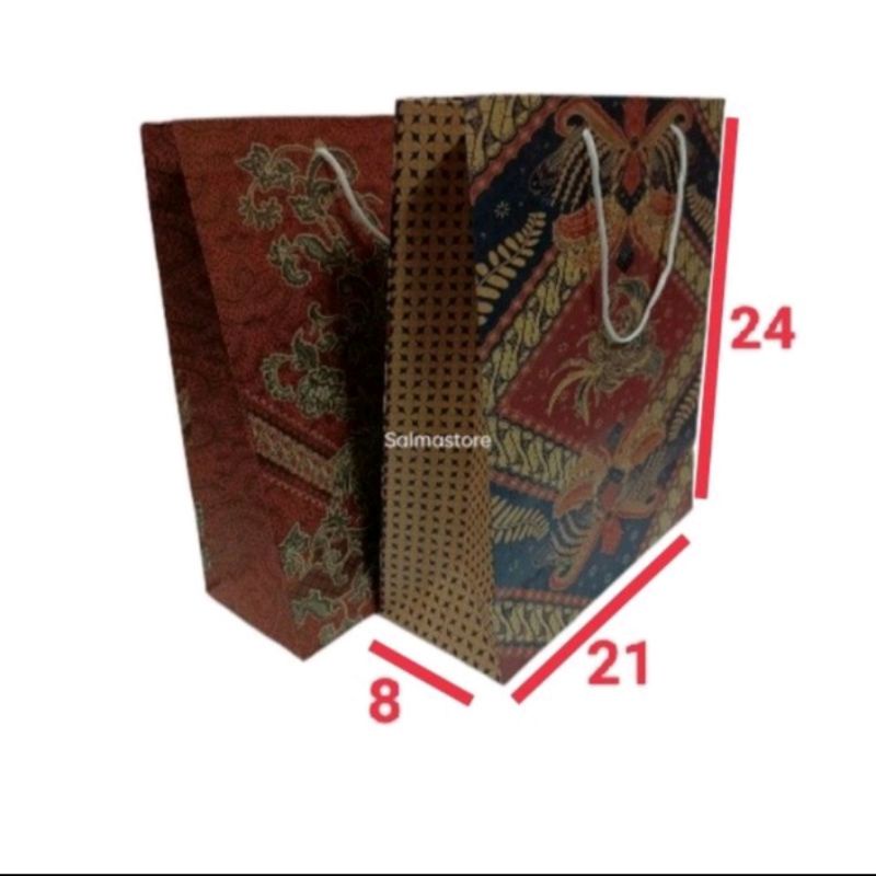 

paper bag batik ukuran Buku (isi 12pcs)