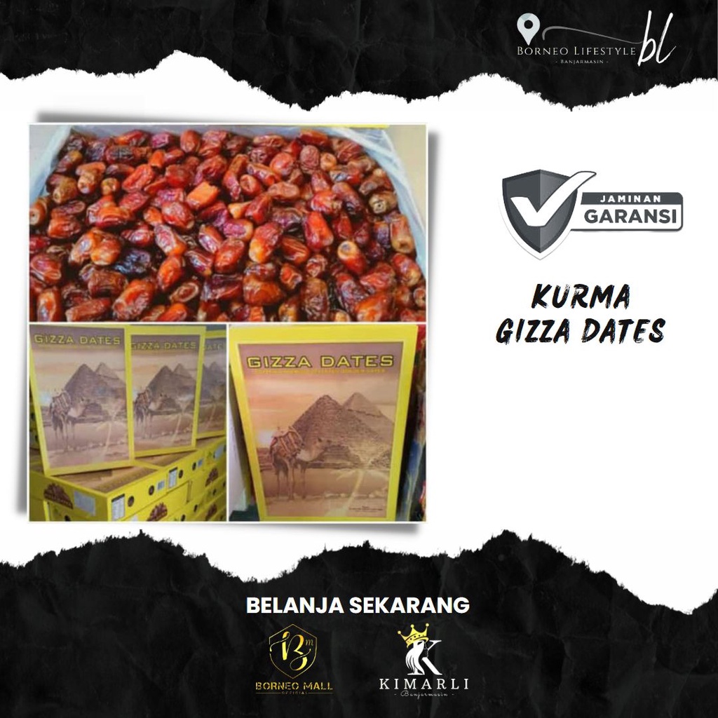 

BM249 // Kurma Mesir / Kurma Gizza Dates 1000gr By. Borneo Mall