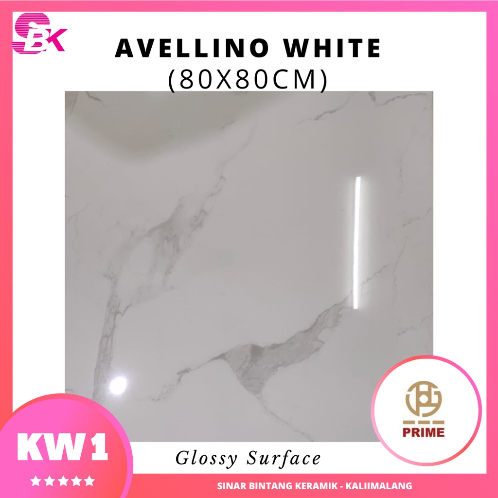 Granit Ruangan 80x80 Avellino White