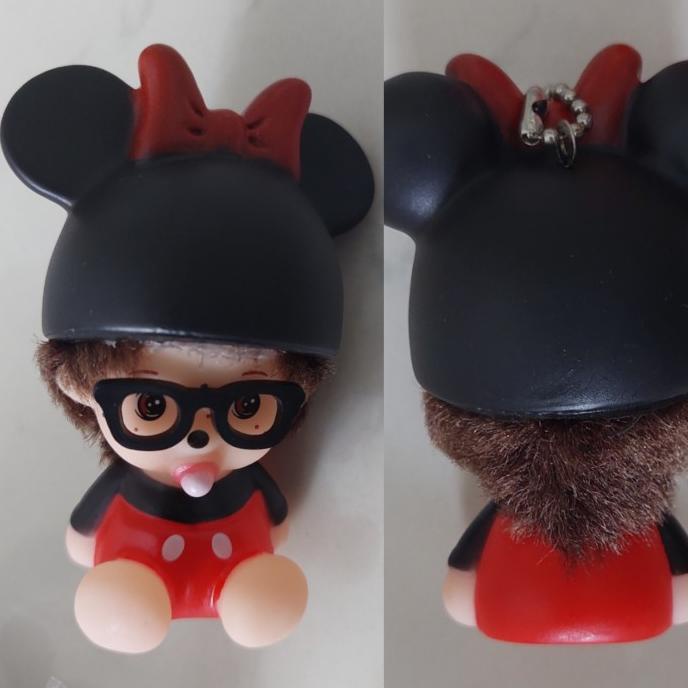 Gantungan kunci monchichi kostum superhero stitch ironman captain main