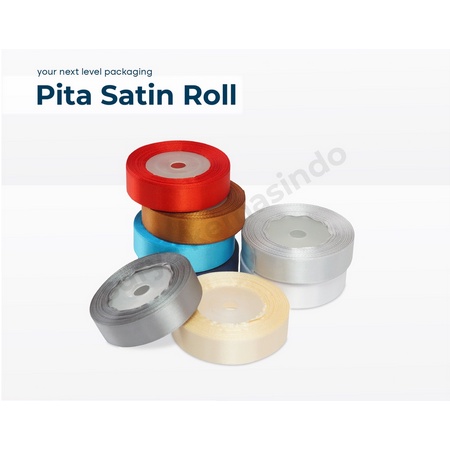 

Pita Satin ( 0,75" / 2 cm ) Per Roll (25 yard) pita/pitakado/pitasatin/hampers
