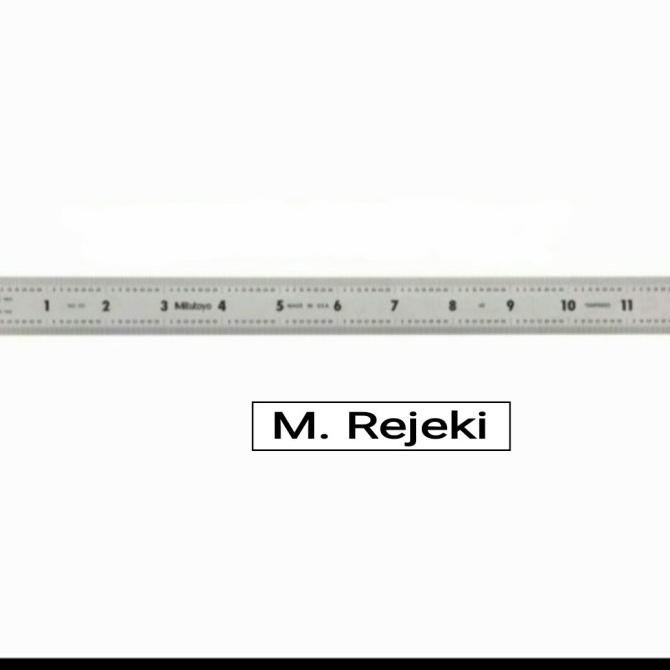 

Penggaris Mitutoyo 60 Cm 182-165 Stainless Steel Ruler Rulers 24 In
