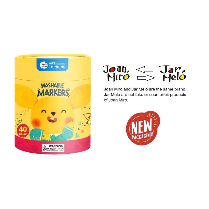 

Joan Miro Babyroo Washable Markers 40 Colors Spidol Warna Anak