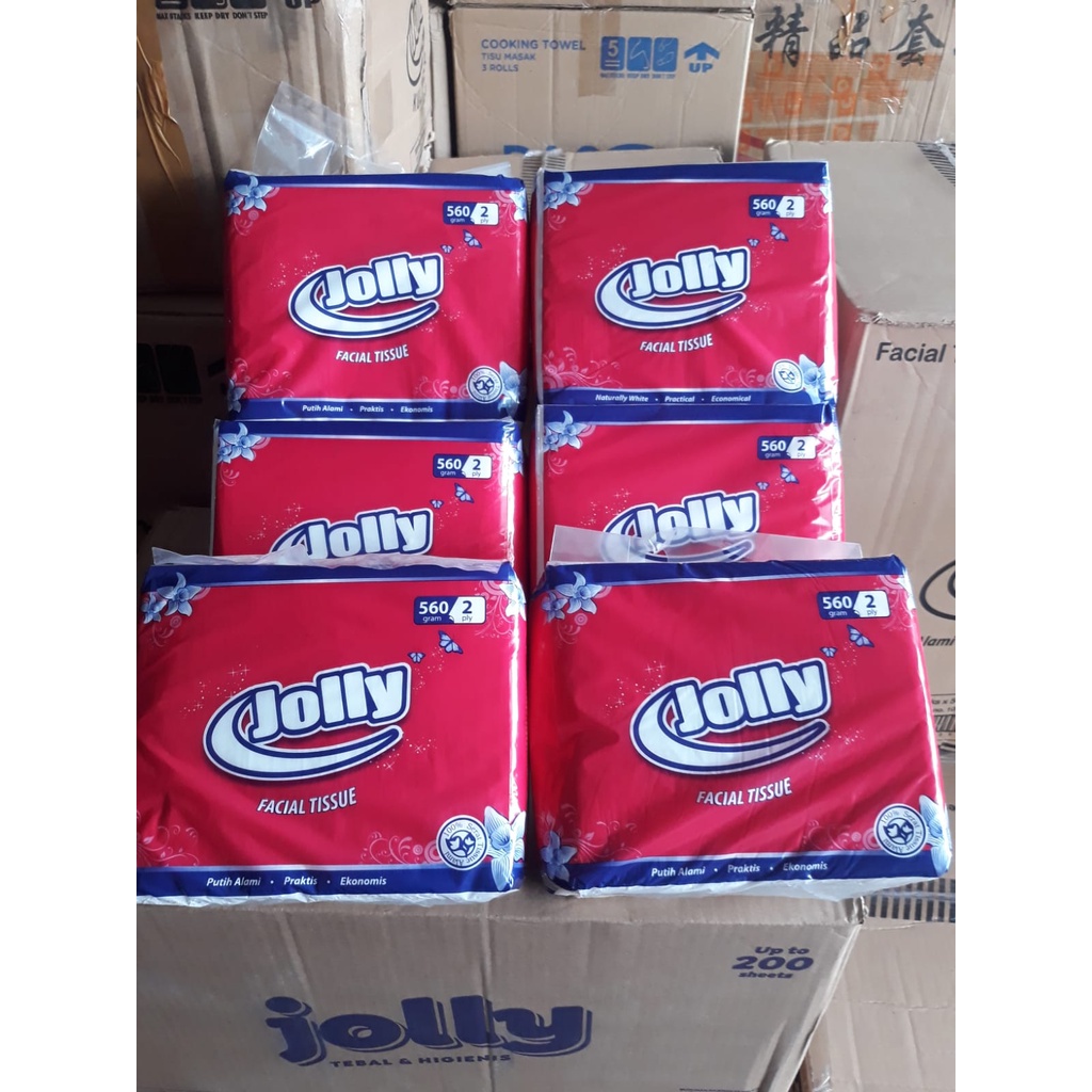 Tissu jolly 250s Murah 1 pack 4 pcs 2 ply