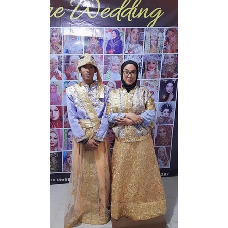 Rok swarosky pengantin Bugis Makassar, Rok dubay, rok India bordir
