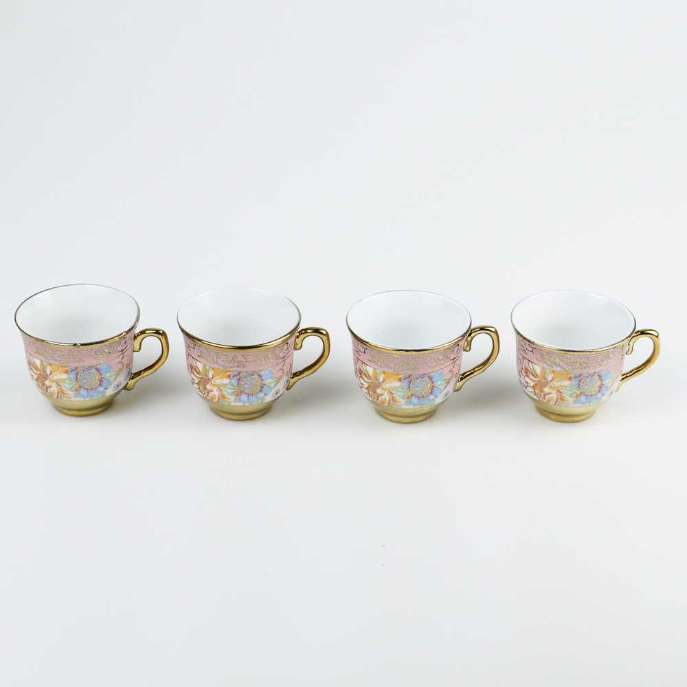 (BISA COD) FTIHSHP SUNFILI Cangkir Teko Keramik Set 4 Cups 1 Pot European Style - B140