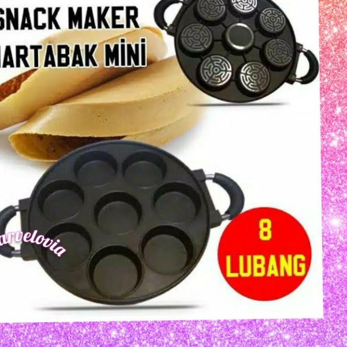 ➸ CETAKAN TEFLON 7 & 8 LUBANG DATAR MARTABAK MINI APEM ✻