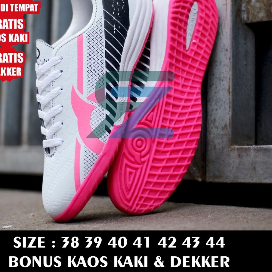 ♡  (Bayar Di Tempat) SEPATU FUTSAL PRIA ORTUS_ ORTUSEIGHT_ _LIBERTE PUTIH PINK TERLARIS ♢