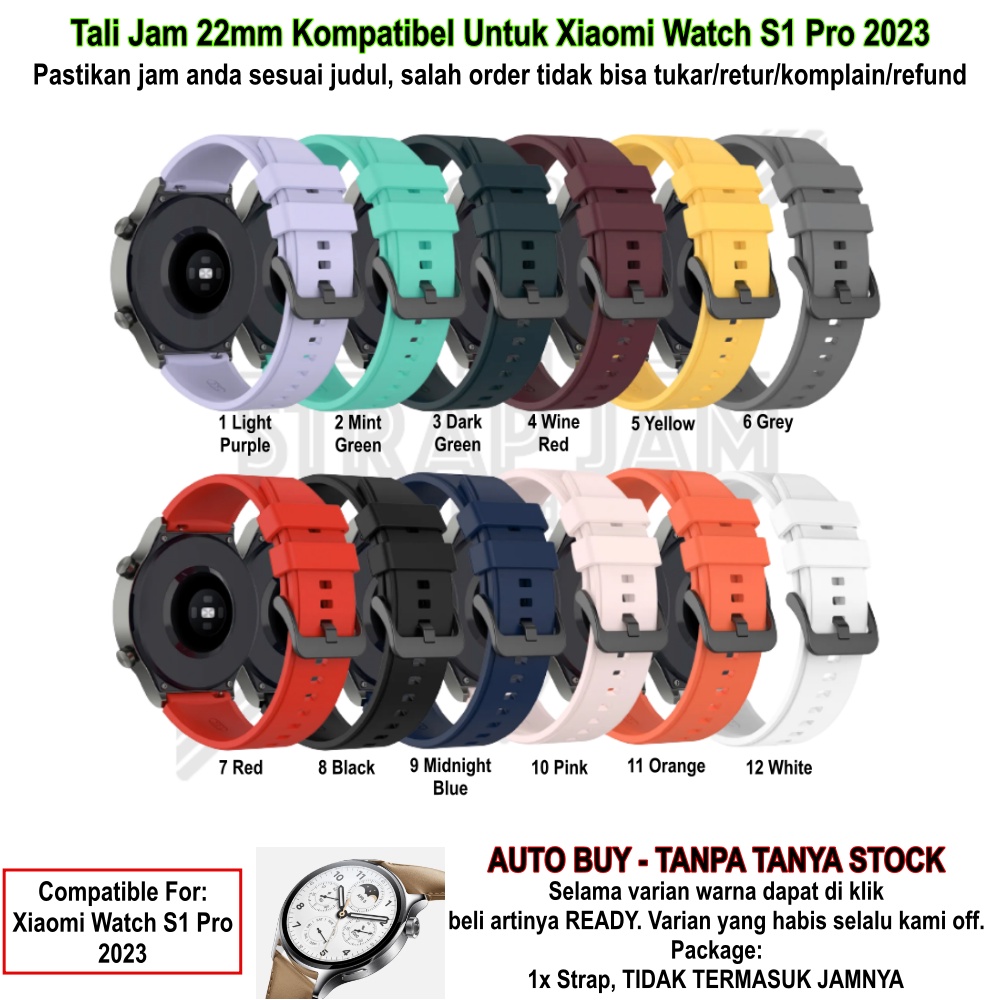 T2P Strap 22mm Untuk Xiaomi Watch S1 Pro 2023 - Tali Jam Tangan Pin Quick Release