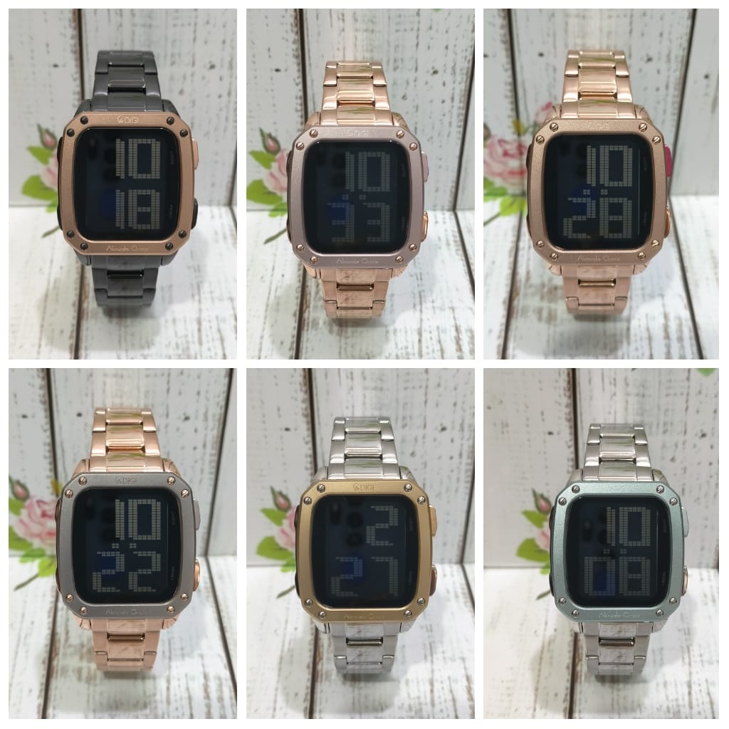 Jam Wanita Digital Alexandre Christie AC9353 AC 9353 Original Garansi Resmi Alexander Christie