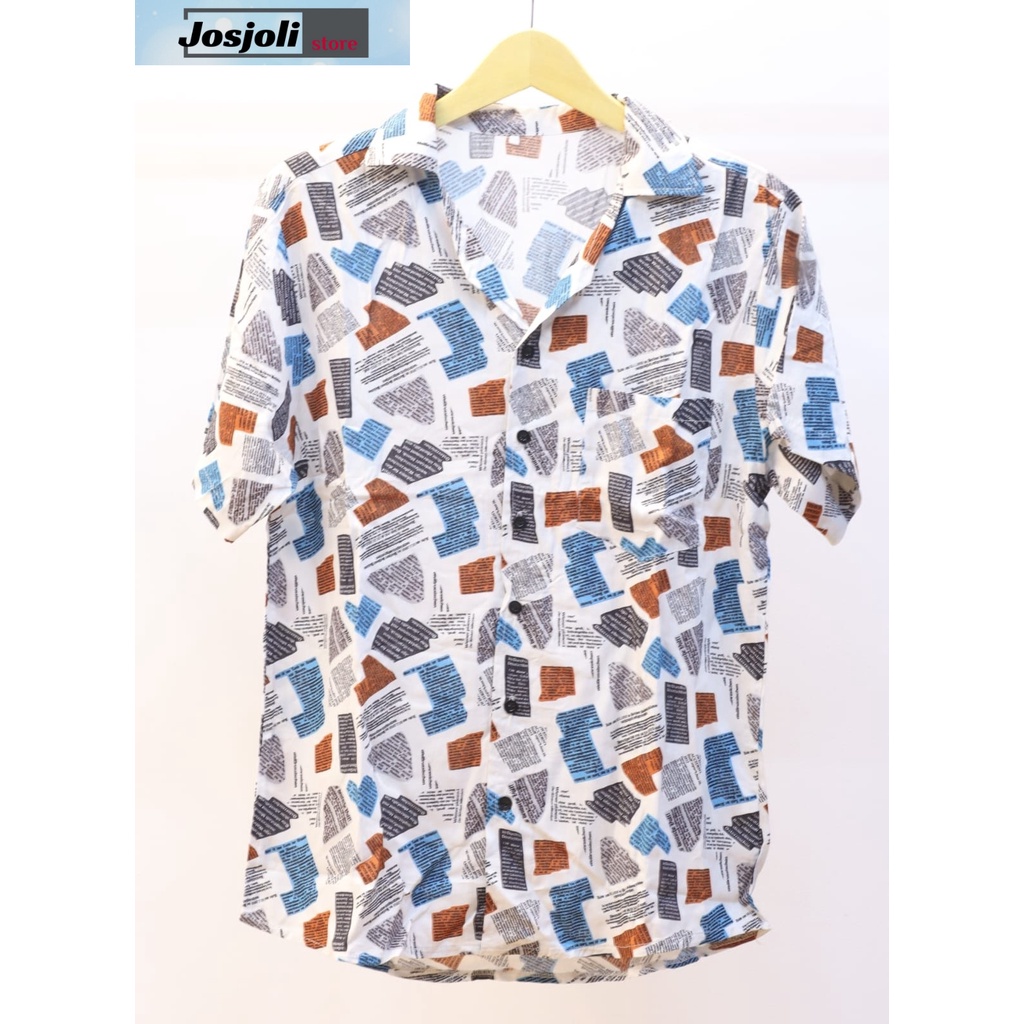 JOSJOLI_STORE/Kemeja Amaralio Batik dan Amaralio Koran/Atasan Pria Dewasa/L XL