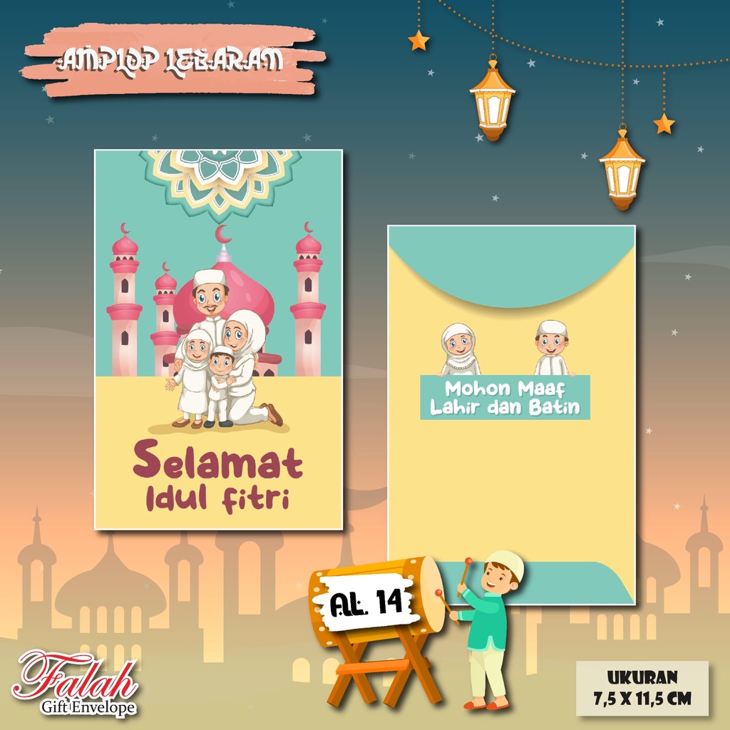 

Amplop Motif Lebaran Falah 14 Murah