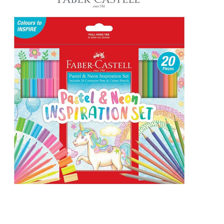 

12.12 ✨Promo✨ Faber-Castell Connector Pen Pencil Neon Pastel special Inspiration set grosir