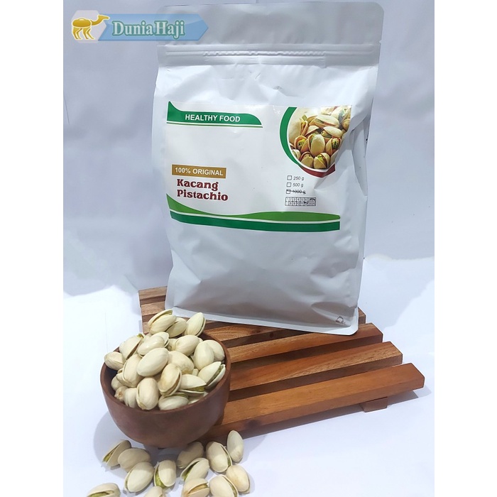 

Best Seller Kacang Pistachio / Fustuk / Ketawa Oleh Oleh Haji dan Umroh murah 1Kg