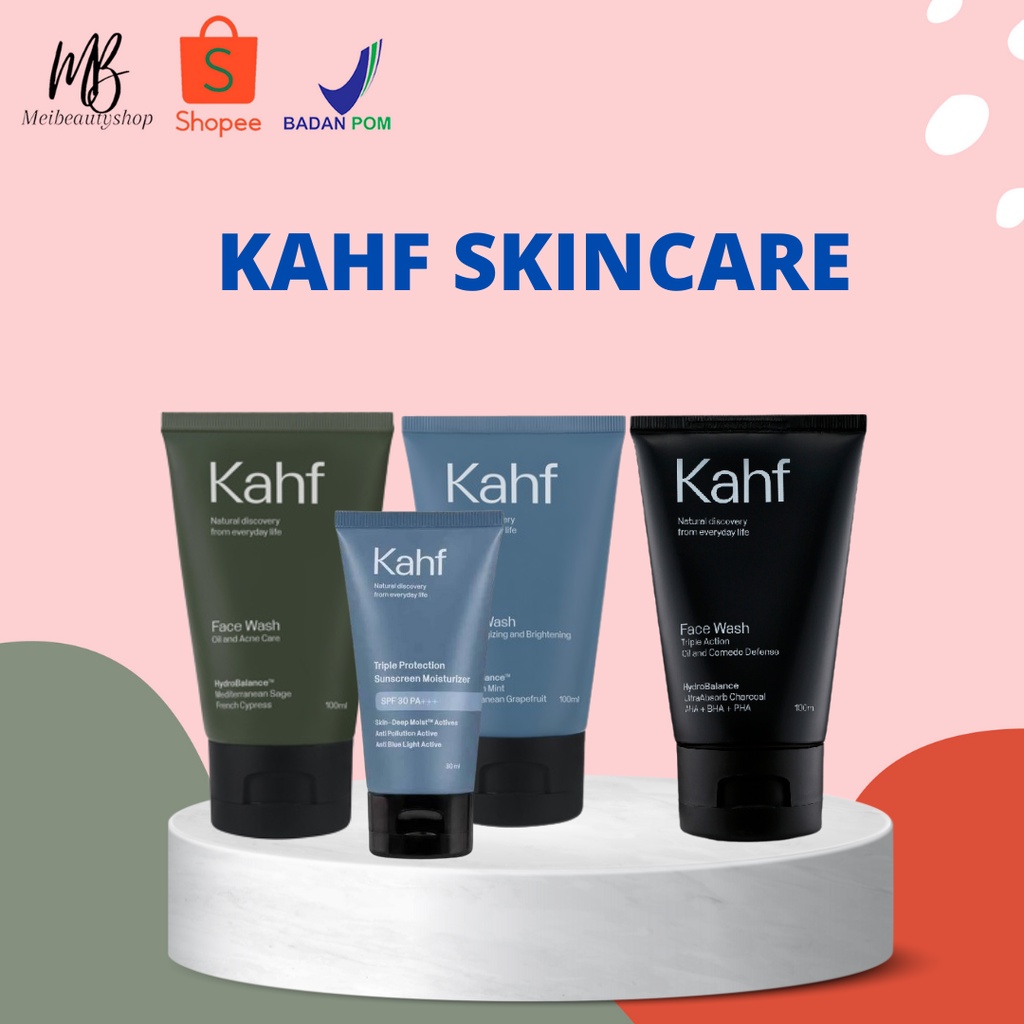 KAHF FACE WASH | KAHF SUNSCREEN| KAHF FACE SCRUB