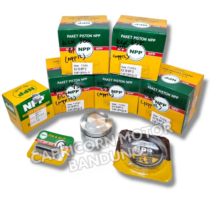 Piston Kit KLX 150 KLX150 DOME JENONG BORE UP NPP NPP12