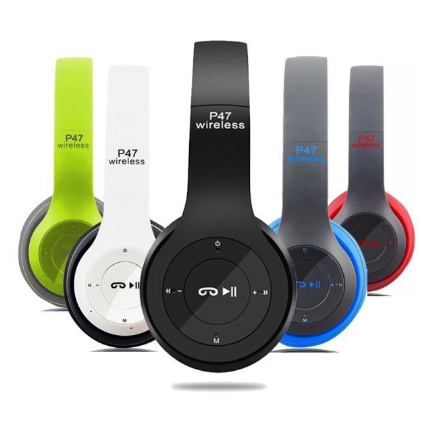 HEADSET HEADPHONE BLUETOOTH P47 WIRELESS HEADPHONE