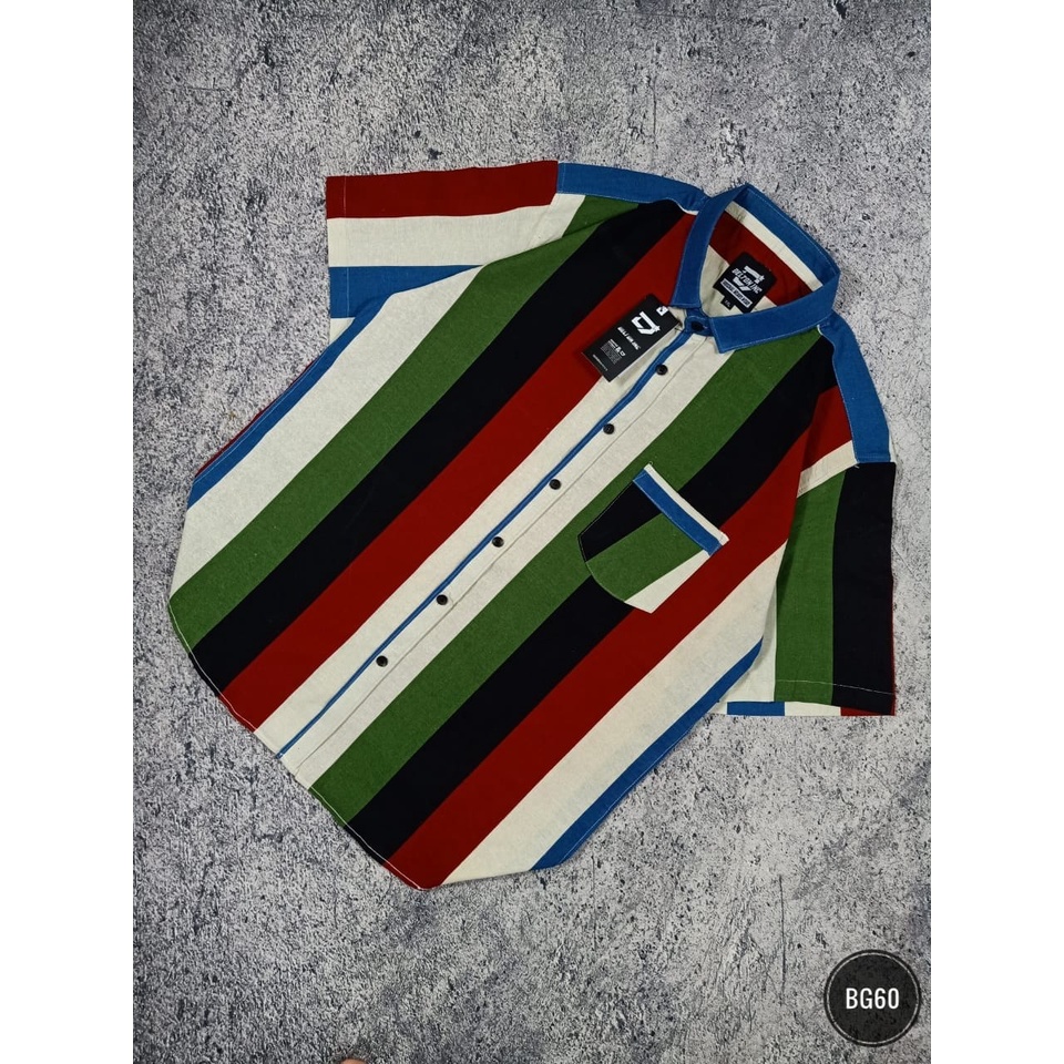 Kemeja Pria Big Size Motif Kemeja Pria Lengan Pendek Ukuran XL/XXL/XXXL (BG04