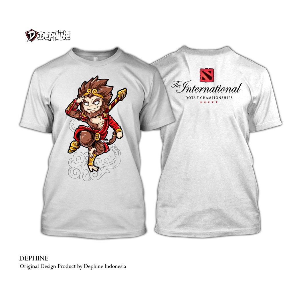 DEPHINE T-shirt Gamers | Kaos Pria Gamer DOTA2 MonkeyKing