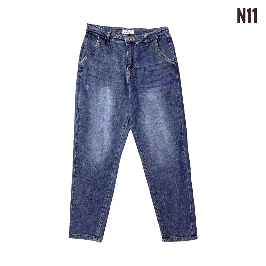 jeans pria slim fit celana jeans stretch blue