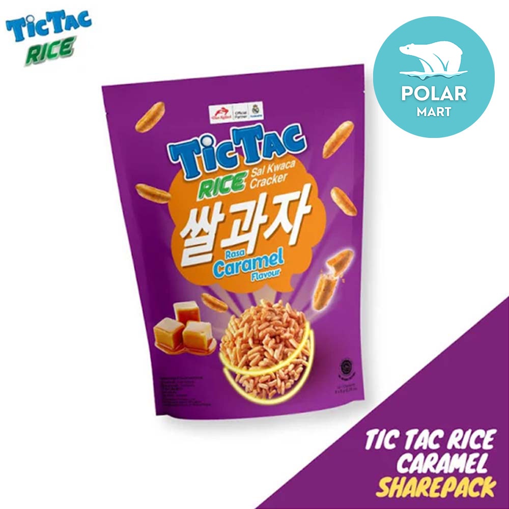 Tic Tac Rice Cracker Rasa Caramel 8 Pcs x 8 Gram