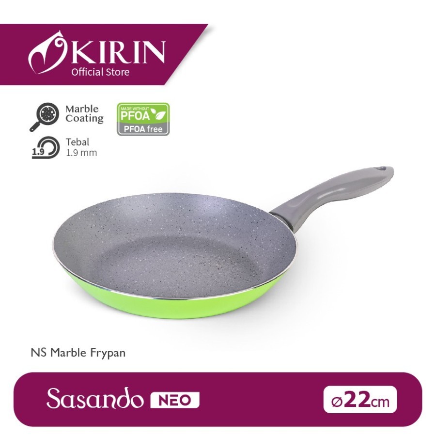 KIRIN FRYPAN SASANDO NEO MARBLE//KIRIN FRYPAN SASANDO NEO 18CM//KIRIN FRYPAN SASANDO NEO 22CM//KIRIN