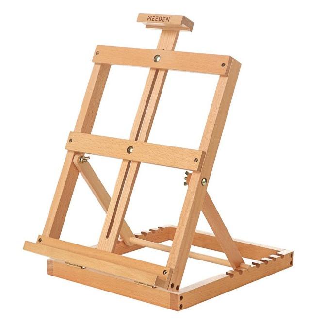 

Meeden Table Top Easel H-Frame Studio Display Solid Wood Stand Lukis