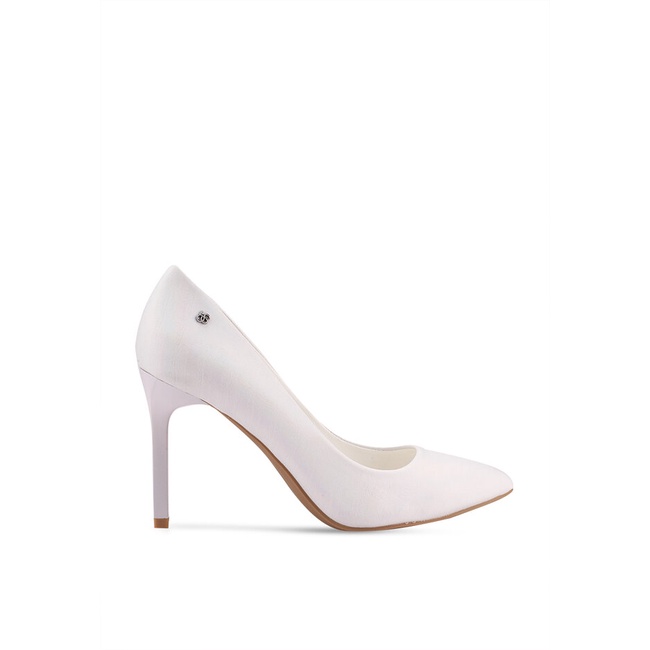 Sepatu Heels BETSY Original on style Slop Outfit Feminim Asli Corine Pump Wanita Cewe Silver Man-Mad