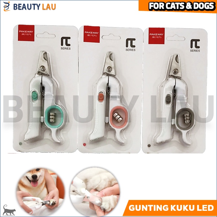 GUNTING KUKU KUCING ANJING PREMIUM + LED LIGHT + KIKIR KUKU KUCING PET NAIL CLIPPER PEMOTONG KUKU KUCING