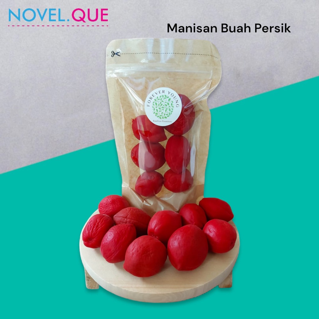 

Manisan Buah Persik Merah Impor Red Crunchy Peach Kualitas Premium