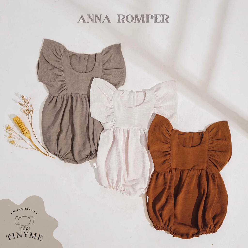 TINYME 0-18bln JUMPER RUFFLE BASIC BAYI | JUMPSUIT ROMPER BAJU PAKAIAN ANAK BABY catalog TMTM ANNA