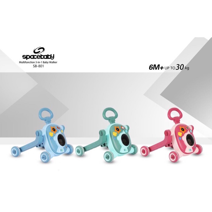 Space Baby Multifunction 3in1 SB 801 Baby Walker Belajar Jalan Bayi PUSH WALKER