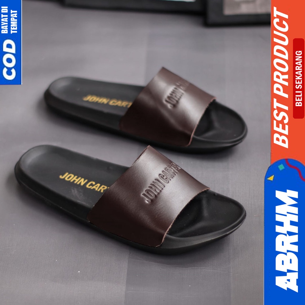 Sandal Slide Pria Casual Sendal Selop Pria Ringan Distro Abrhm KAGI