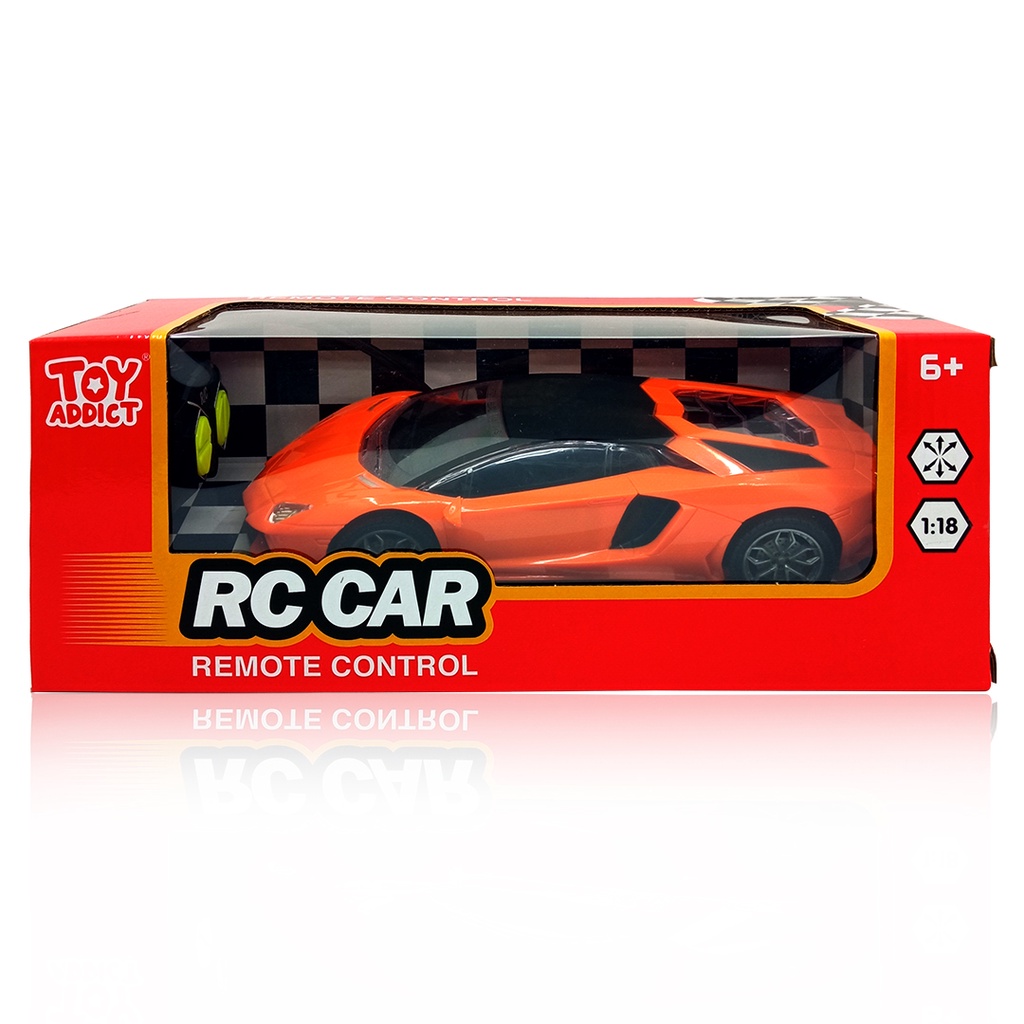 Toy Addict RC Car Lamb0rghini Orange Mainan Mobil Remote Control