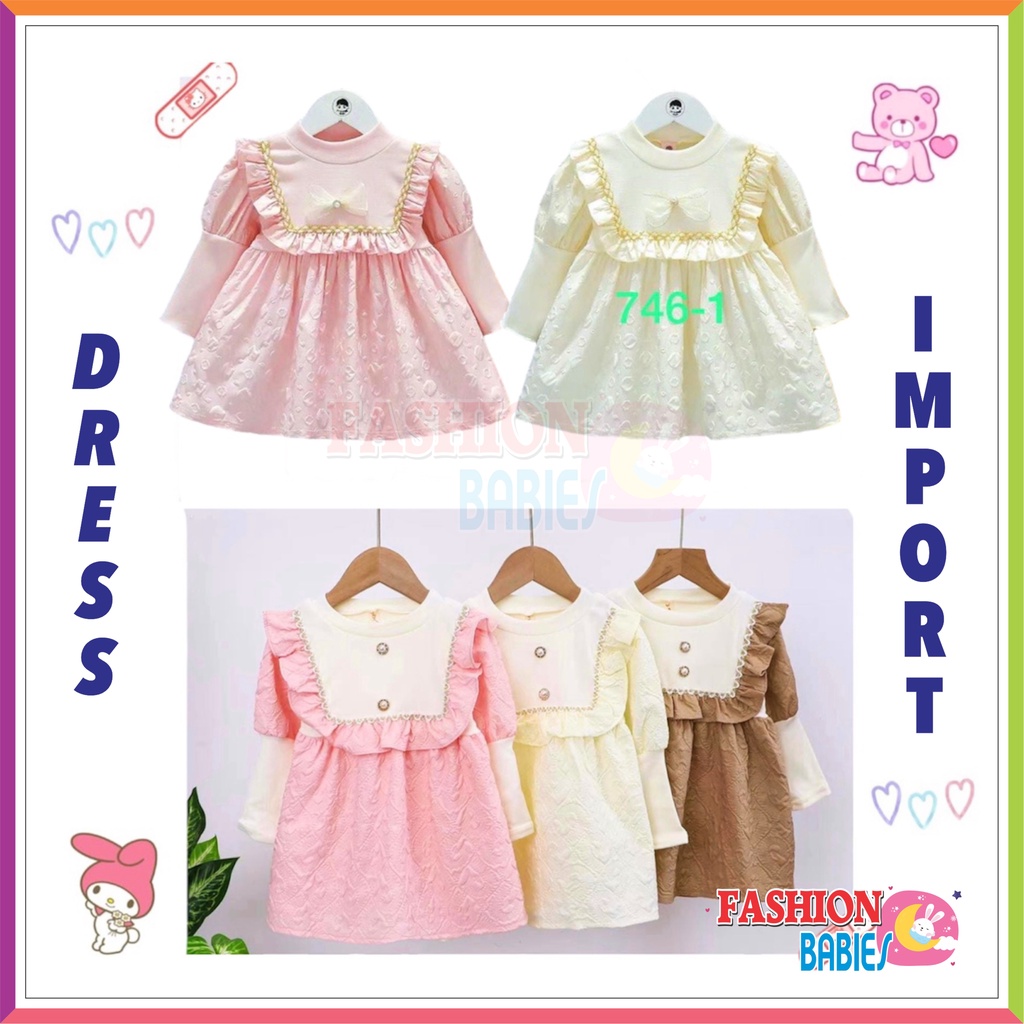 HS-PT01 DRESS BABY GIRL IMPORT | DRESS BAYI ANAK PEREMPUAN ❤ Fashionbabies ❤