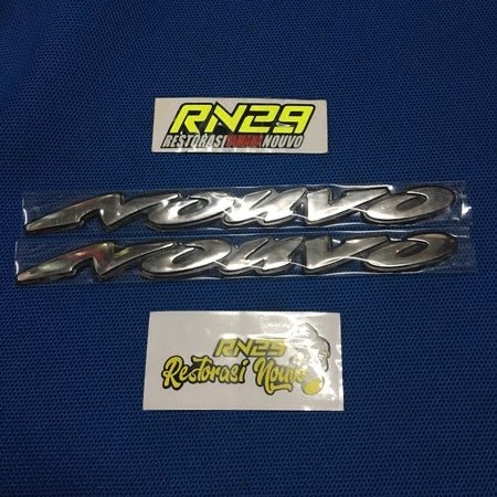 EMBLEM NOUVO LELE EMBLEM NOUVO LELE CHROME EMBLEM BODY NOUVO SET