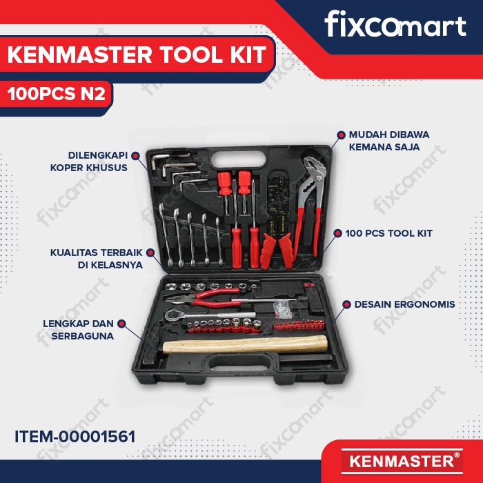 Kenmaster Tool Kit 100Pcs N2 / Toolkit 100 Pcs