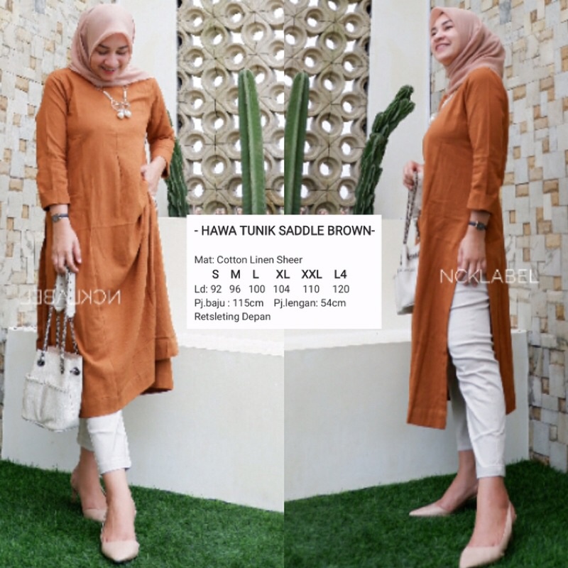 HAWA TUNIK NCKLABEL ORIGINAL / tunik terbaru wanita / tunik terbaru nck label