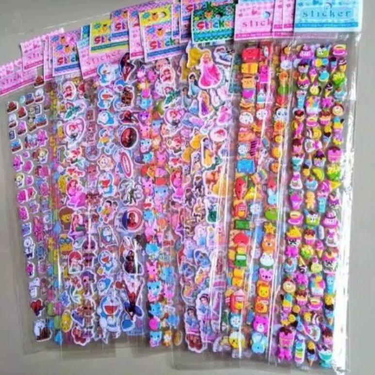 

7.7 Terlaris 20PCS STIKER TIMBUL PANJANG (ISI MIX)