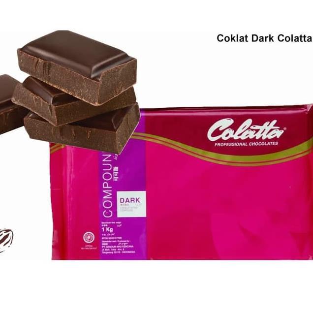 

♥ Colatta Dark Compound 1 KG / coklat blok colata hitam 1kg ♠