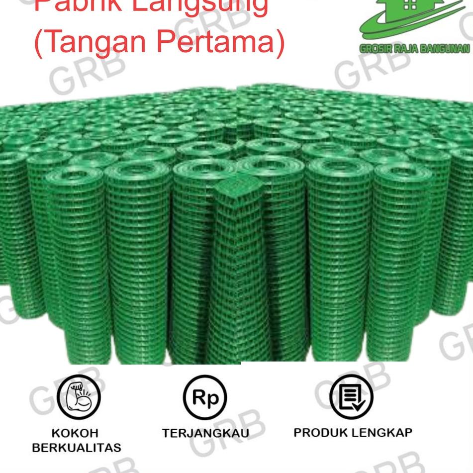 12.12 SALE KAWAT LOKET PVC PER ROLL 10M BUKAN 7M / KAWAT KANDANG / KAWAT RAM HIJAU per roll 10 meter