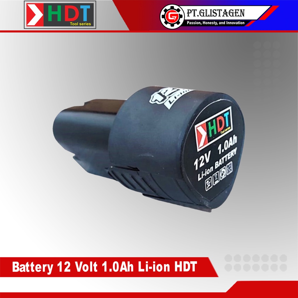 HDT Baterai 12V Bor Cordless Drill Battery 12 Volt 1.0Ah Li-ion HDT