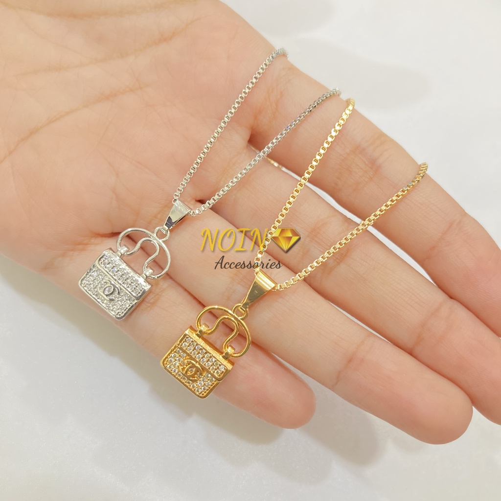 Kalung Liontin Tas Lapis Emas Xuping Aksesoris Perhiasan