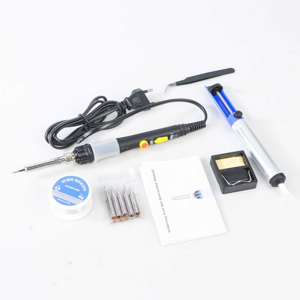 (BISA COD) FTIHSHP OLOEY Solder 10in1 Adjustable Temperature LCD Display 220V 60W - MH2148