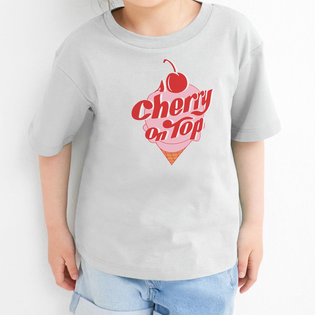 Kaos Anak i Cherry Laki - Laki Dan Perempuan - Hashi KIds