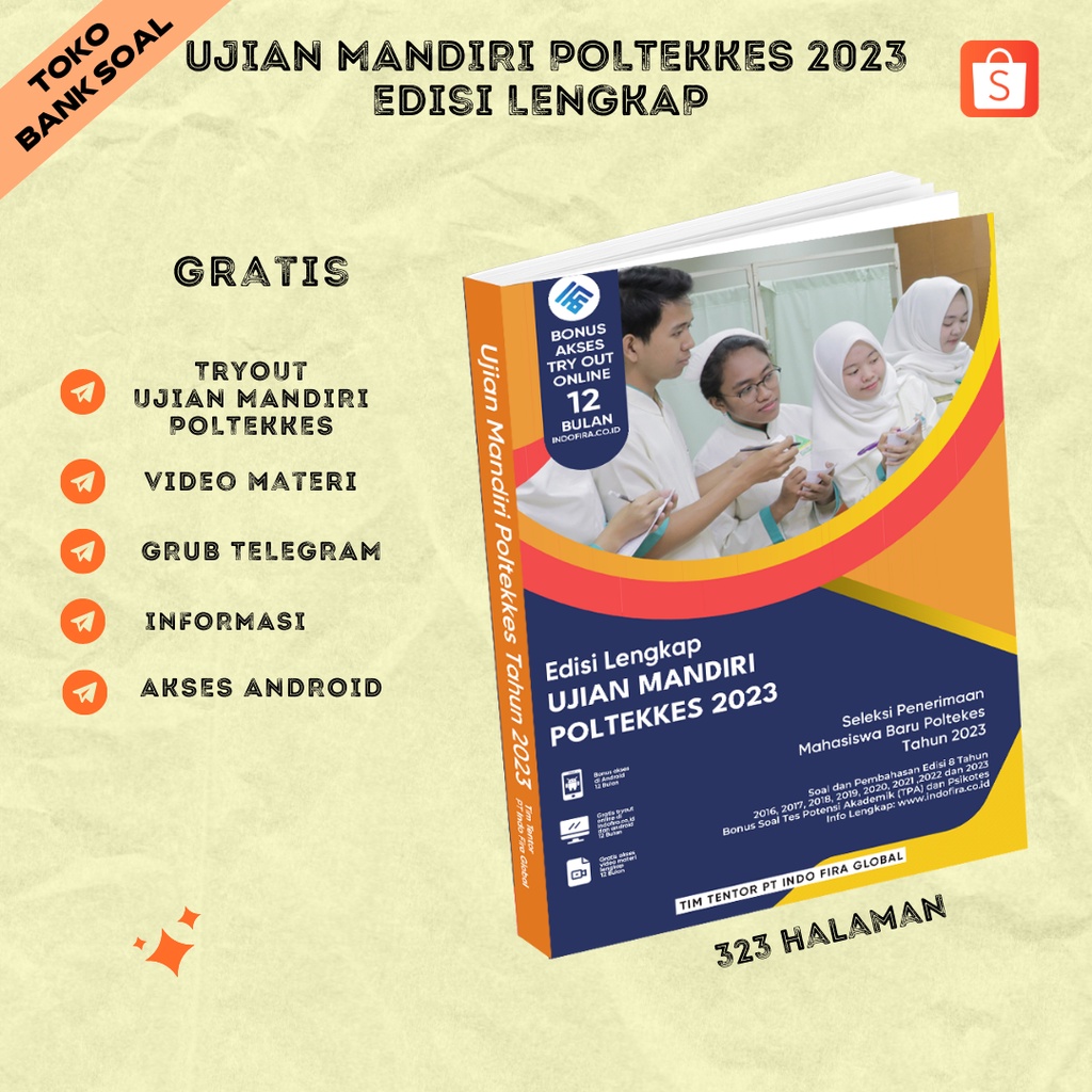 (New) Buku UJIAN MANDIRI POLTEKKES 2024 Edisi Lengkap + Gratis Akses Online