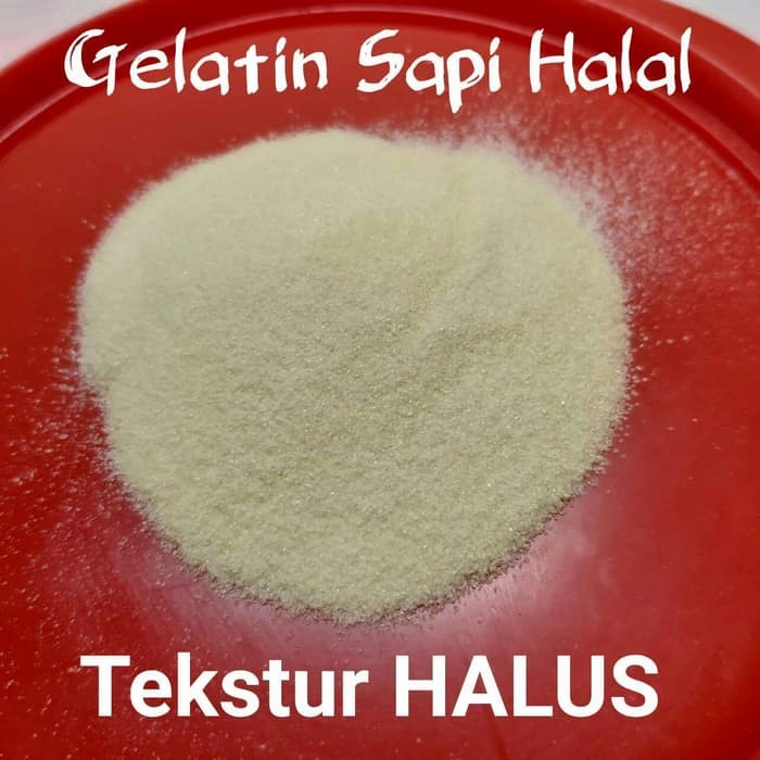 

Gelatin Sapi Halal Food dan Pharmaceutical Grade Bloom 250 (1kg)