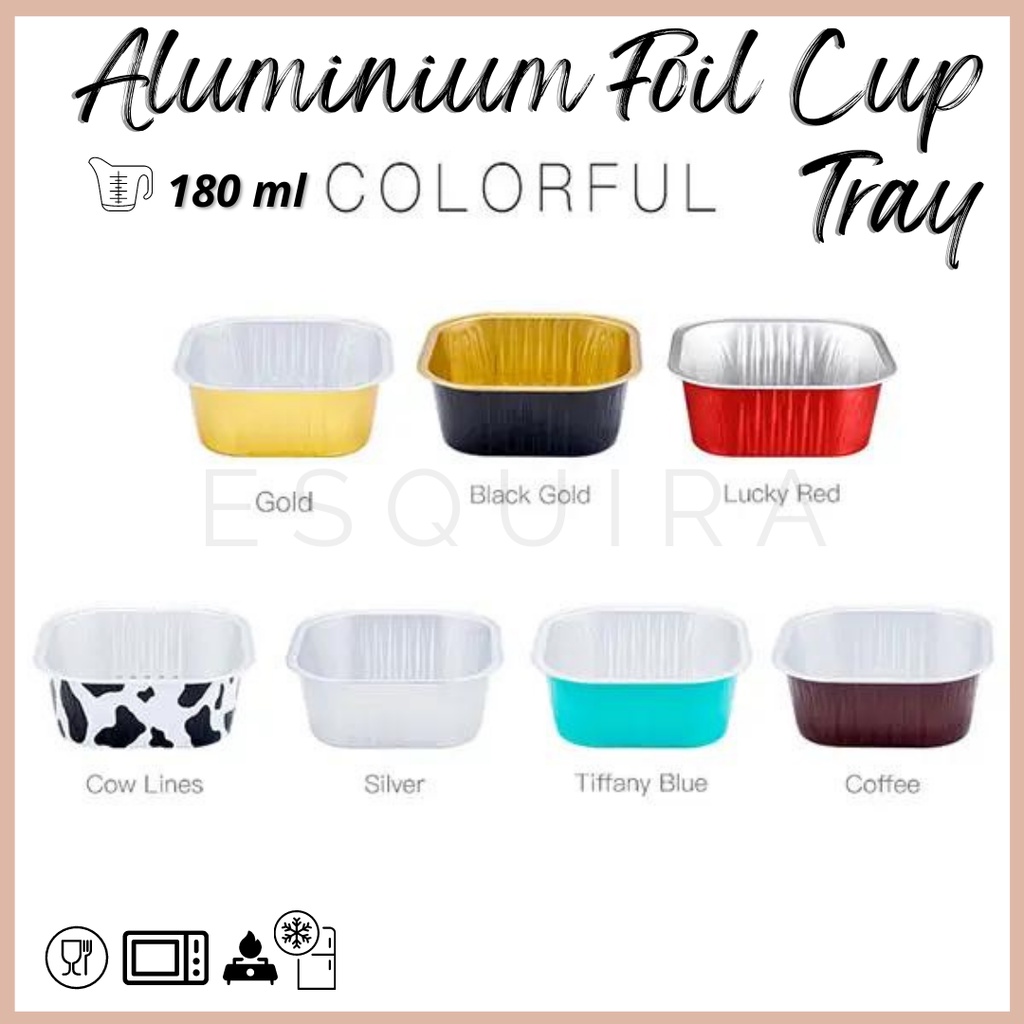 Aluminium Foil Cup 180 ML + Lid /10 pcs/ YF090-180