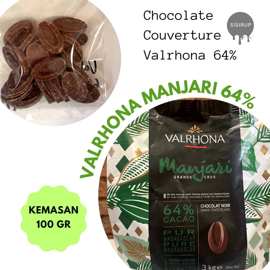 Valrhona Chocolate Couverture 64% / Valrhona Cocoa Manjari / Coklat