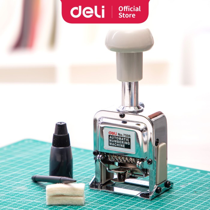 

Terlaris Deli Alat Penomoran / Numbering Machine - 6 Digits E7506